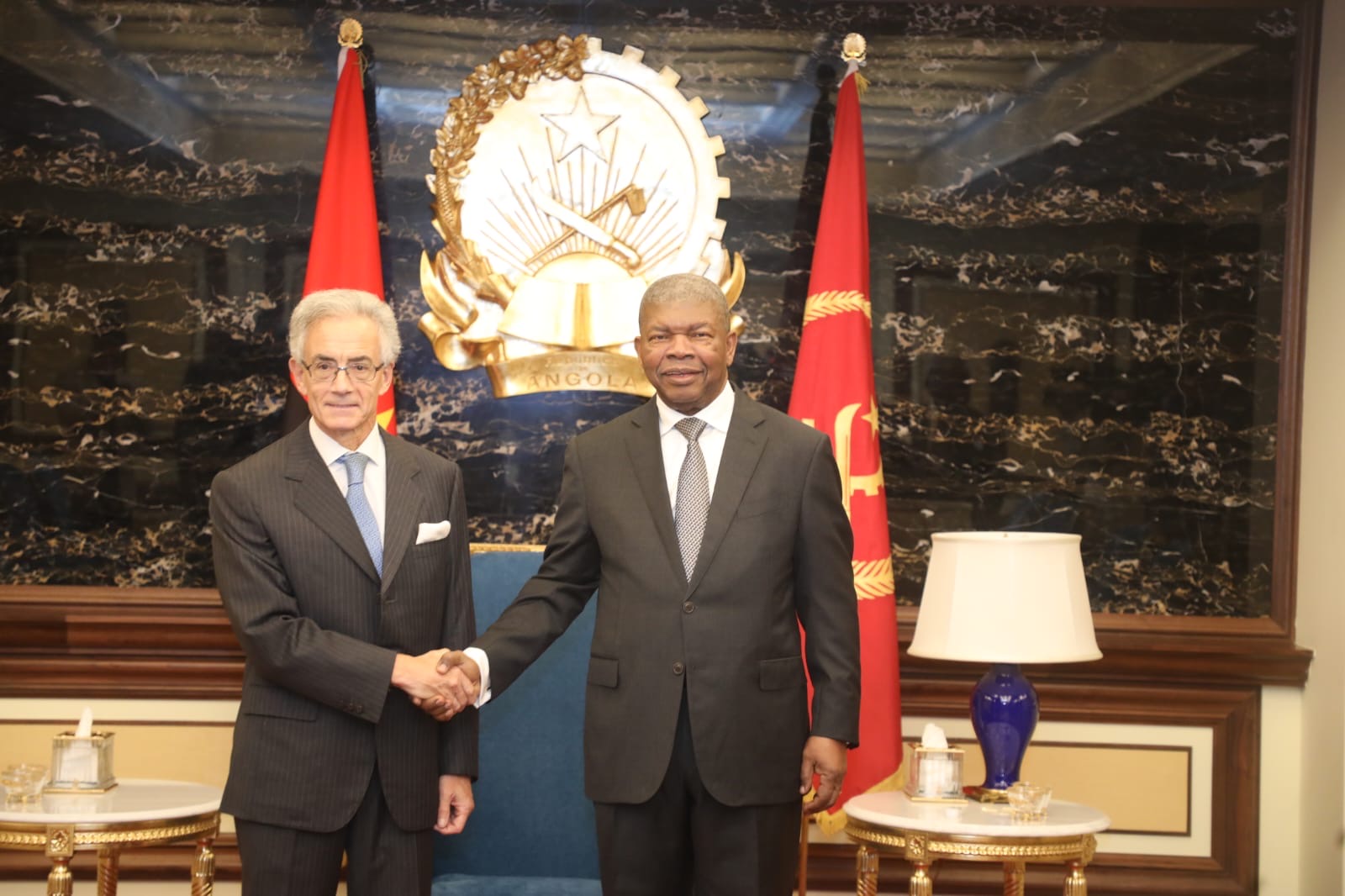 PRESIDENTE JOÃO LOURENÇO RECEBE EMBAIXADORES DE ESPANHA E PORTUGAL