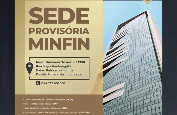 EDIFÍCIO IMOB BUSINESS TOWER PASSA TEMPORARIAMENTE ALBERGAR O MINISTÉRIO DAS FINANÇAS
