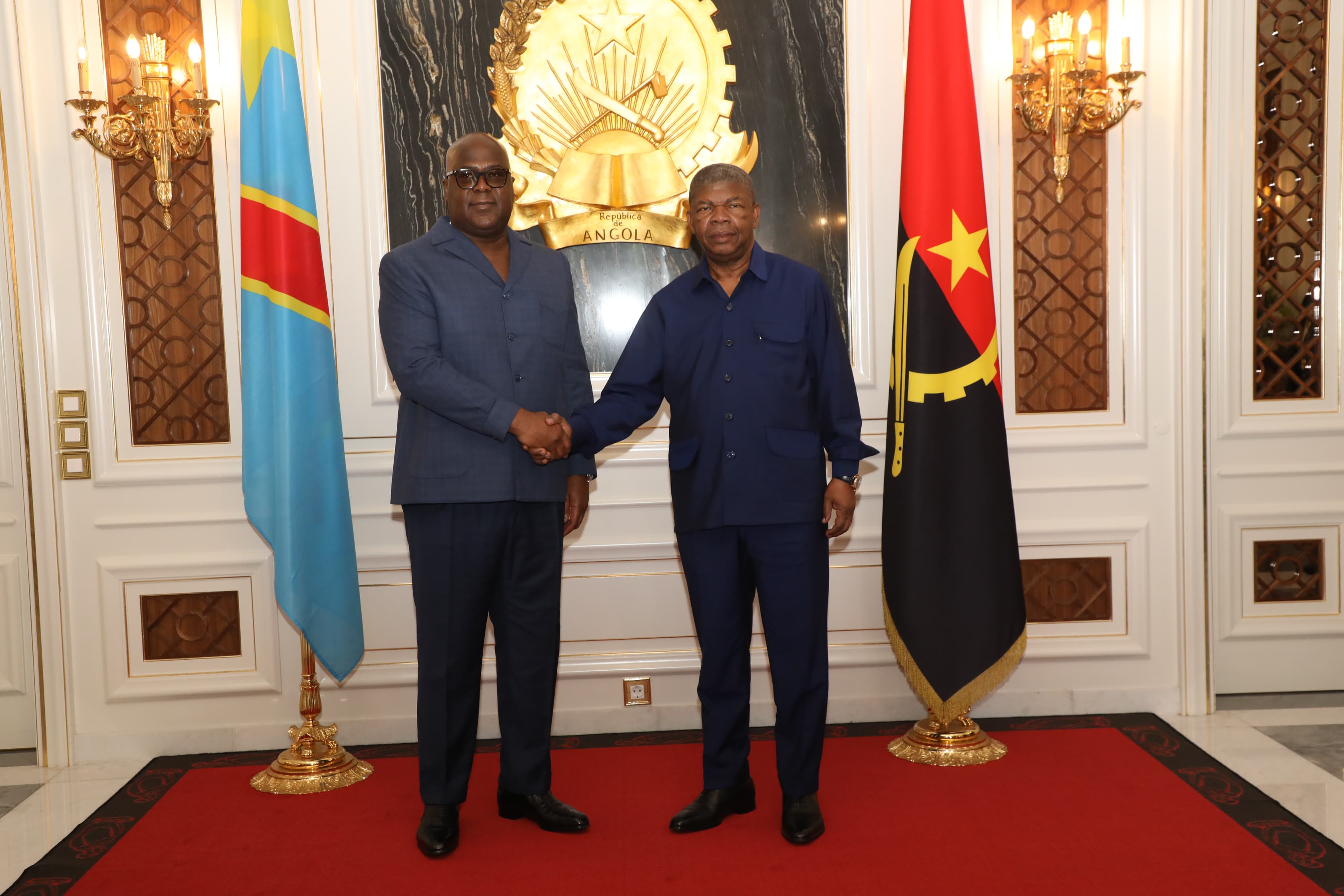 PRESIDENTE JOÃO LOURENÇO  MANTÉM ENCONTRO COM HOMÓLOGO FELIX THISEKEDI EM LUANDA